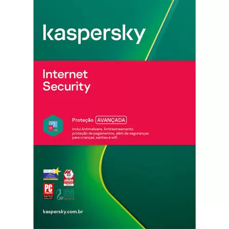 Antivírus Kaspersky Internet Security, 1 dispositivos, 1 ano| Mac ou Window